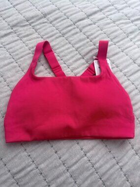 lululemon athletica Red Scoop Neck Sports Bra